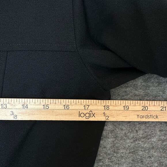 Simona Womens Long Jacket or Dress Size 12 AU* Black 100% Wool Oversized Buttons - Picture 11 of 14